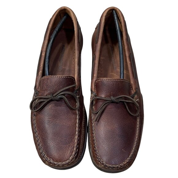 New Johnston & Murphy Driving Loafer Dodd II 10.5M Mahogany Brown VTG - Picture 2 of 10